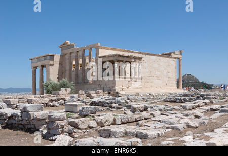 Grèce Athènes Acropole Erechteion Banque D'Images