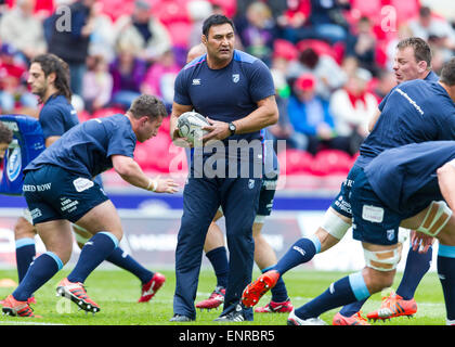 Llanelli, Wales. 10 mai, 2015. Guinness Pro12. Scarlets contre les Cardiff Blues. Dale Mcintosh pendant l'échauffement. Credit : Action Plus Sport/Alamy Live News Banque D'Images