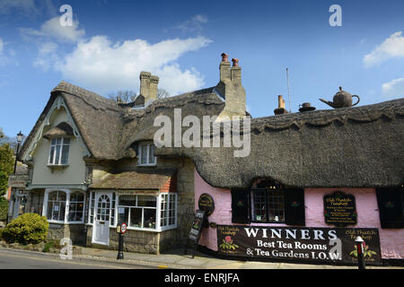 L'île de Wight Shanklin ancienne chaumière plateau chambres Chalets Chalet Banque D'Images