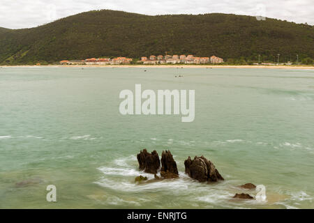 Plage de Noja, Cantabria, Espagne, Europe, Banque D'Images