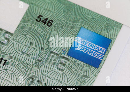 Gros plan de la carte American Express - USA Banque D'Images