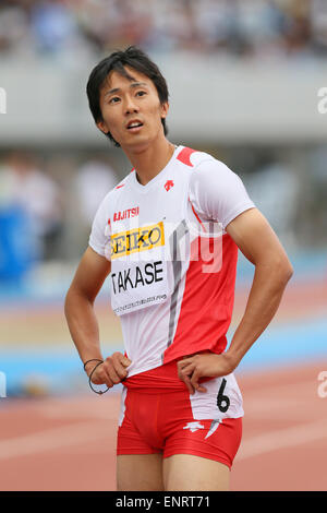 Kawasaki, le 100 m à Todoroki Stadium, Kanagawa, Japon. 10 mai, 2015. Kei Takase Athlétisme : Championnats du Monde de Golden Grand Prix Seiko Défi à Kawasaki, le 100 m à Todoroki Stadium, Kanagawa, Japon . Credit : YUTAKA/AFLO SPORT/Alamy Live News Banque D'Images