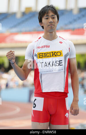 Kawasaki, le 100 m à Todoroki Stadium, Kanagawa, Japon. 10 mai, 2015. Kei Takase Athlétisme : Championnats du Monde de Golden Grand Prix Seiko Défi à Kawasaki, le 100 m à Todoroki Stadium, Kanagawa, Japon . Credit : Yusuke Nakanishi/AFLO SPORT/Alamy Live News Banque D'Images