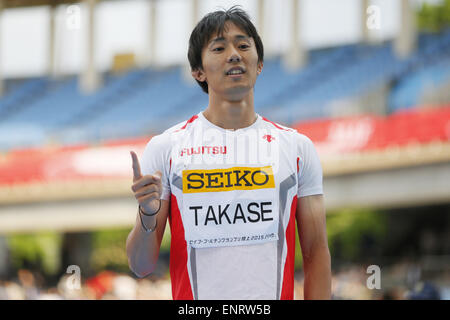 Kawasaki, le 100 m à Todoroki Stadium, Kanagawa, Japon. 10 mai, 2015. Kei Takase Athlétisme : Championnats du Monde de Golden Grand Prix Seiko Défi à Kawasaki, le 100 m à Todoroki Stadium, Kanagawa, Japon . Credit : Yusuke Nakanishi/AFLO SPORT/Alamy Live News Banque D'Images