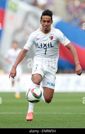 Tokyo, Japon. 10 mai, 2015. Caio (bois) : Soccer Football /Ligue J1 2015 1ère étape entre F.C.Tokyo 0-1 Kashima Antlers à Ajinomoto Stadium à Tokyo, au Japon . © AFLO SPORT/Alamy Live News Banque D'Images