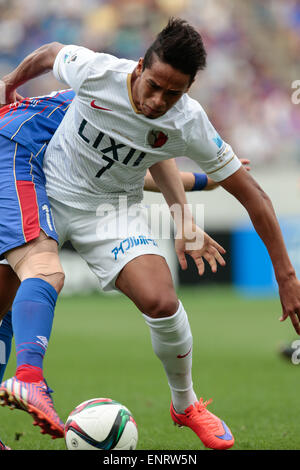 Tokyo, Japon. 10 mai, 2015. Caio (bois) : Soccer Football /Ligue J1 2015 1ère étape entre F.C.Tokyo 0-1 Kashima Antlers à Ajinomoto Stadium à Tokyo, au Japon . © AFLO SPORT/Alamy Live News Banque D'Images