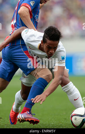 Tokyo, Japon. 10 mai, 2015. Caio (bois) : Soccer Football /Ligue J1 2015 1ère étape entre F.C.Tokyo 0-1 Kashima Antlers à Ajinomoto Stadium à Tokyo, au Japon . © AFLO SPORT/Alamy Live News Banque D'Images