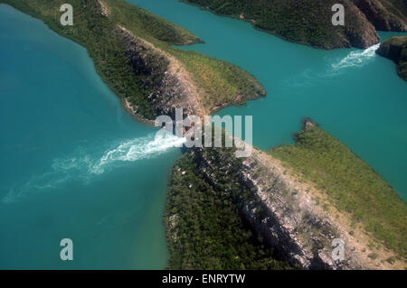 Chutes horizontales, l'archipel de Buccaneer, région de Kimberley, Australie occidentale Banque D'Images