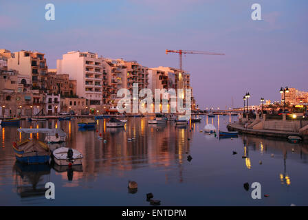 St Julian's Bay Malte Europe Banque D'Images