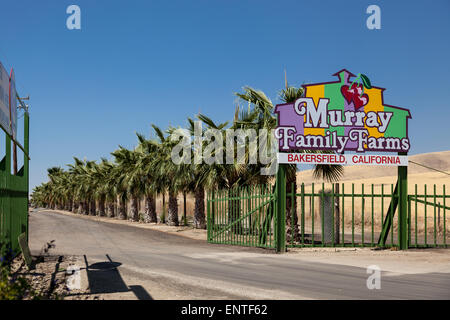 Entrée de Murray Family Farms in Bakersfield California Banque D'Images