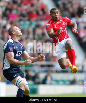 London, England - 09 MAI : Semesa Rokoduguni de l'armée au cours de la Babcock Trophy match de rugby entre l'Armée britannique et la Royal Navy a joué dans le stade de Twickenham, le 09 mai 2015 à Twickenham, en Angleterre. (Photo de Mitchell Gunn/ESPA) *** légende locale *** Semesa Rokoduguni Banque D'Images