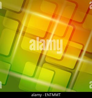 Résumé fond coloré avec éléments rectangle arrondi Illustration de Vecteur