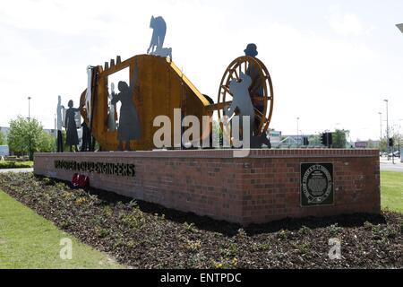 Réservoir de Lincoln Memorial, Tritton Road Roundabout, Lincoln, Lincolnshire, Royaume-Uni Banque D'Images