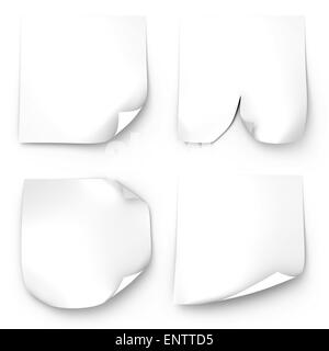 Le rendu 3D de la note Banque D'Images