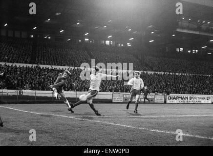 Demi-finale de Coupe de Ligue. Chelsea c. Norwich City FC. 13 décembre 1972. Banque D'Images