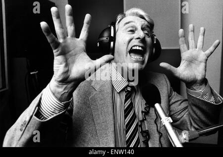 David Francey, BBC Radio commentateur sportif de 63 ans, mai 1987. Banque D'Images