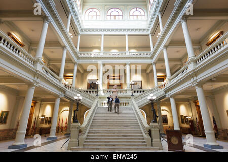 Intérieur du State Capitol building, Atlanta, Georgia, USA. Banque D'Images