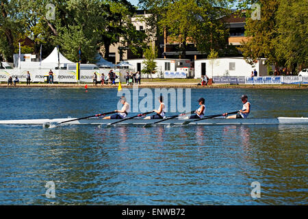 La FISA 2014 Régates mondiales d'aviron pour Masters Banque D'Images