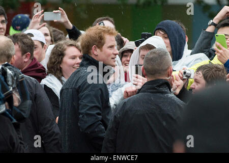 Christchurch, Nouvelle-Zélande - 12 mai 2015 - Le Prince Harry rencontre des membres du public à l'Université de Canterbury le 12 mai 2015 à Christchurch, Nouvelle-Zélande. Le prince Harry visites Nouvelle-zélande du 9 mai au 16 mai participation à des événements à Wellington, Invercargill, Stewart Island, Christchurch, Linton, Gyeongju et Auckland. Dpa : Crédit photo alliance/Alamy Live News Banque D'Images