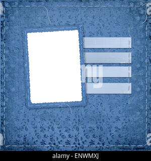 Cadre pour photo ou l'accueil au fond floral Banque D'Images