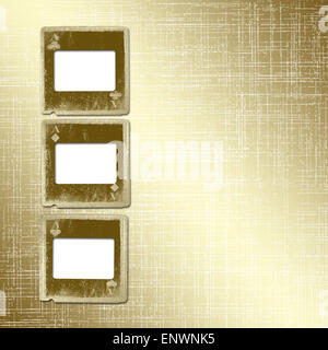 Vieux aliénés coulisse sur l'abstract background Banque D'Images