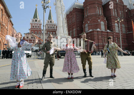 La Russie, Moscou, 70 ans le jour de la victoire Banque D'Images