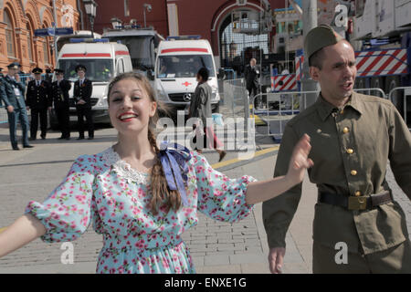 La Russie, Moscou, 70 ans le jour de la victoire Banque D'Images