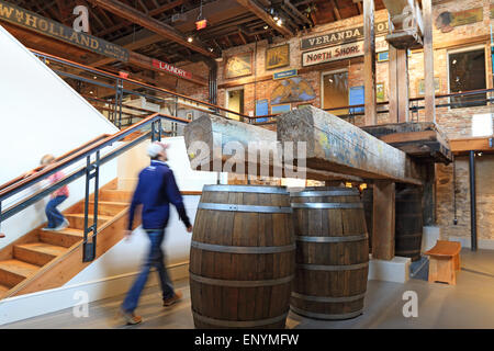 Nantucket Massachusetts Whaling museum. Appuyez sur réel utilisé pour extraire l'huile de cachalot spermaceti. L'île de Nantucket. Banque D'Images