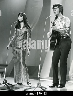 ESTHER ET ABI OFARIM/israélien duo pop allemande en 1968. Banque D'Images