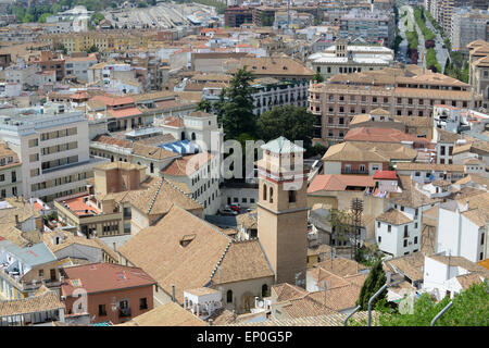 Quartier résidentiel maison maisons toits appartements Granada espagne Banque D'Images