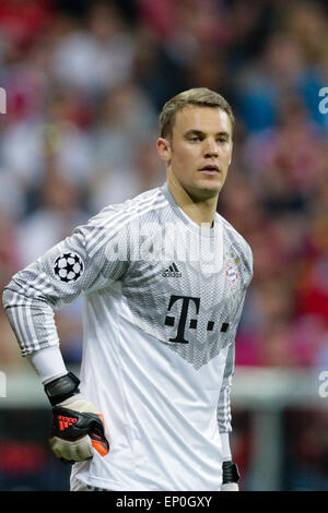 Munich, Allemagne. 12 mai, 2015. Football Ligue des Champions demi-finale 2ème jambe. Le Bayern Munich et Barcelone. Le gardien du Bayern Munich Manuel Neuer Credit : Action Plus Sport/Alamy Live News Banque D'Images