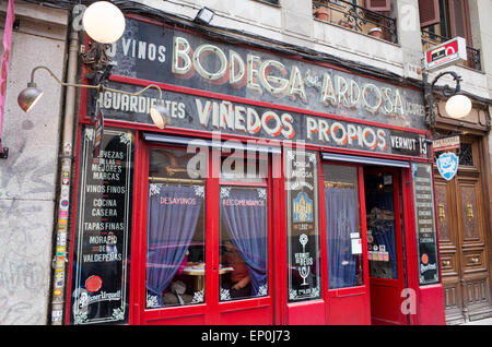 Bodega de la Ardosa dans le district de Malasana, Madrid, Espagne Banque D'Images