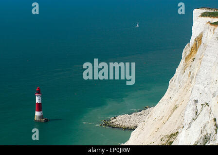 Beachy Head Lighthouse, East Sussex, Angleterre, Grande-Bretagne, Europe Banque D'Images
