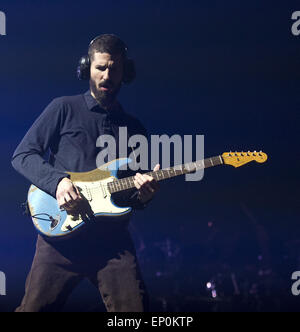 Groupe de rock américain Linkin Park jouer au Ziggo Dome sur leur 'la partie de chasse guidée' Avec : Brad Delson,Linkin Park où : Amsterdam, Pays-Bas Quand : 07 novembre 2014 Source : WENN.com Banque D'Images