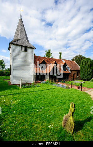 Eglise de Saint-André, Greensted, Essex, Angleterre, Royaume-Uni Banque D'Images
