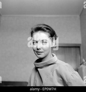 Deutsche Schauspielerin Ingeborg Schöner, Deutschland 1957. L'actrice allemande Ingeborg Schöner, Allemagne 1957. Banque D'Images