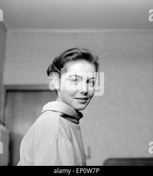 Deutsche Schauspielerin Ingeborg Schöner, Deutschland 1957. L'actrice allemande Ingeborg Schöner, Allemagne 1957. Banque D'Images