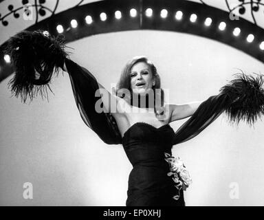 La société Sängerin Schauspielerin und einem Milva PLAT Porträt, Anfang 1980 er Jahre. Chanteuse et actrice italienne Milva à Banque D'Images