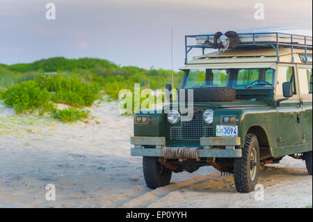 1966 série 2une Land Rover Safari Wagon Assateague Island National Seashore, Maryland, USA Banque D'Images