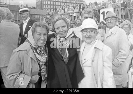 Deutsche Volksschauspielerin Heidi Kabel feiert ihren 65. Geburtstag An Bord des Schiffes-HADAG 'St. Pauli à Hambourg, histoire de l' Banque D'Images