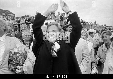 Deutsche Volksschauspielerin Heidi Kabel feiert ihren 65. Geburtstag An Bord des Schiffes-HADAG 'St. Pauli à Hambourg, histoire de l' Banque D'Images