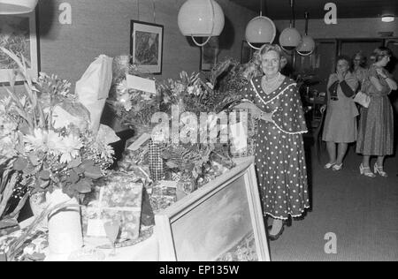 Deutsche Volksschauspielerin Heidi Kabel feiert ihren 65. Geburtstag An Bord des Schiffes-HADAG 'St. Pauli à Hambourg, histoire de l' Banque D'Images