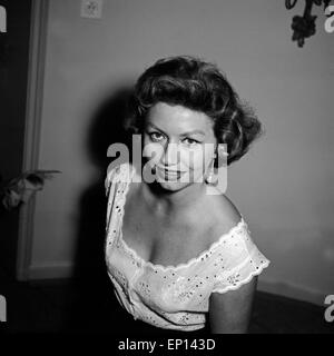 Deutsche Schauspielerin Gisela Lelim Michel, 1950er Jahre Deutschland. L'actrice allemande Gisela Lelim Michel, l'Allemagne des années 1950. Banque D'Images