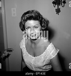 Deutsche Schauspielerin Gisela Lelim Michel, 1950er Jahre Deutschland. L'actrice allemande Gisela Lelim Michel, l'Allemagne des années 1950. Banque D'Images