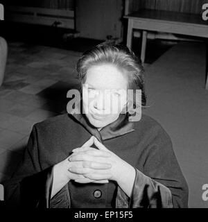 Elisabeth Flickenschildt Deutsche Schauspielerin à Hamburg, Deutschland 1950er Jahre. L'actrice allemande Elisabeth Flickenschil Banque D'Images
