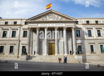 Congrès des députés espagnol, Madrid, Espagne Banque D'Images