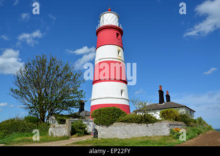 Happisburgh phare, Norfolk, England, UK Banque D'Images