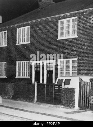 Affaire de meurtre Mary Bell (né le 26 mai 1957 à Newcastle Upon Tyne, Angleterre) a été reconnu coupable en décembre 1968 de l'homicide de deux garçons, Martin Brown (de quatre ans) et Brian Howe (âgés de trois ans). Bell a dix ans lorsqu'elle avait tué Brown, et onze quand elle a tué Howe. Sur la photo : chambre à Lord Street, Allerton, Derby, où Marie Bell a été arrêté, août 1968. Banque D'Images