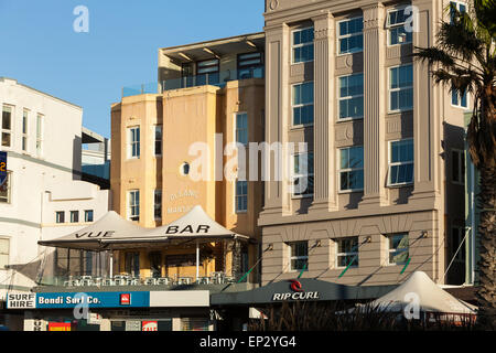 L'Art Déco Bondi Beach Apartments sur Campbell Parade,Sydney, Australie, le 13 mai 2015. Banque D'Images