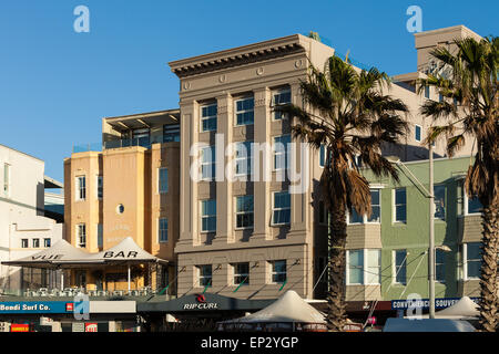 L'Art Déco Bondi Beach Apartments sur Campbell Parade,Sydney, Australie, le 13 mai 2015. Banque D'Images